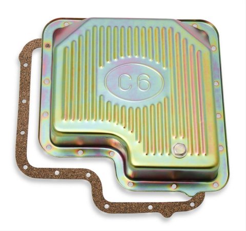 Mr. Gasket Automatic Transmission Oil Pans 9756ZMRG Pan, Stock, Steel, Zinc Coated, Ford C6, Each