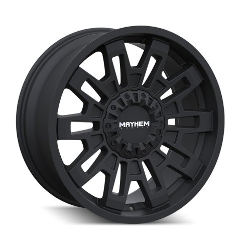 Mayhem Cortex 8113 Matte Black Wheels 20x10 MAYHEM CORTEX MATTE BLACK 20X10 8-165.1 -19MM 125.2MM