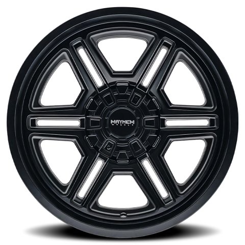 Mayhem Hermosa 8117 Matte Black Wheels 20x12 MAYHEM HERMOSA MATTE BLACK 20X12 8-180 -44MM 124.1MM
