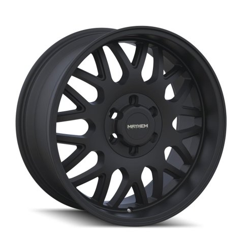 Mayhem Tripwire 8110 Matte Black Wheels 20x9 MAYHEM TRIPWIRE MATTE BLACK 20X9 8-165.1 18MM 130.8MM