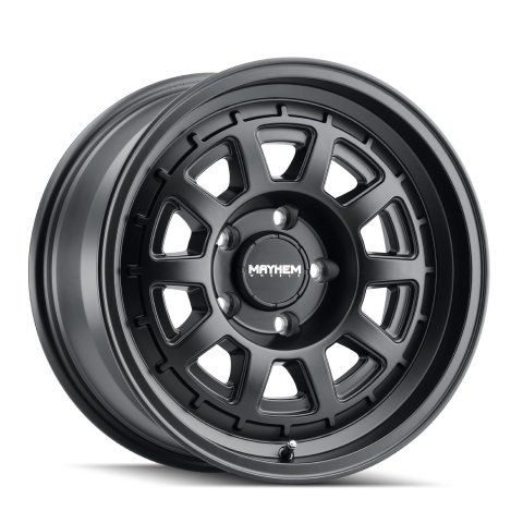 Mayhem Voyager 8303 Series Black Wheels 18x9 MAYHEM VOYAGER MATTE BLACK 18X9 6-120 0MM 66.9MM