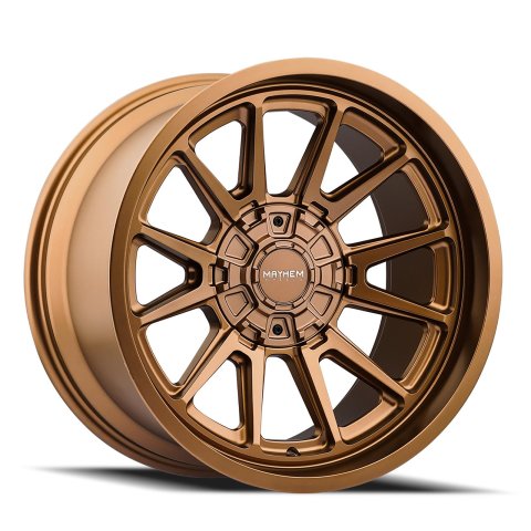 Mayhem Intrepid 8116 Matte Bronze Wheels 18x9 Wheel, 8116, 18 in. x 9 in., Aluminum, Satin, Bronze, 4.53 in. Backspace, 4.93 in. Center Bore, -12.00mm, 8 x 6.50 in., Each