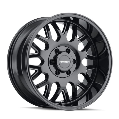 Mayhem Tripwire 8110 Gloss Black Wheel with Milled Accents 20x9 MAYHEM TRIPWIRE GLOSS BLACK/MILLED SPOKES 20X9 5-139.7/5-150 18MM 110MM