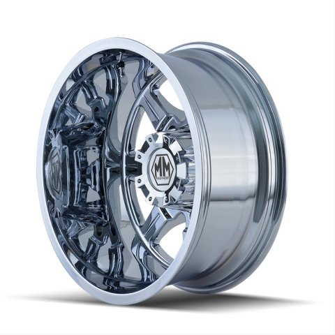 Mayhem Monstir 8101 Series Chrome Dually Wheels 22x8.25 Wheel, MONSTIR REAR CHROME 22X8.25 8-170 -160mm 124.9mm