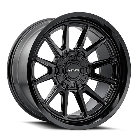 Mayhem Intrepid 8116 Gloss Black Wheels 20x10 MAYHEM INTREPID GLOSS BLACK 20X10 8-165.1 -24MM 125.2MM