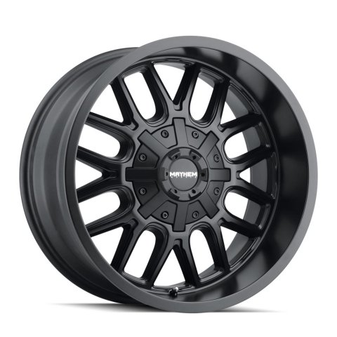 Mayhem Cogent 8107 Matte Black Wheels 20x9 MAYHEM COGENT MATTE BLACK 20X9 8-165.1/8-170 18MM 130.8MM