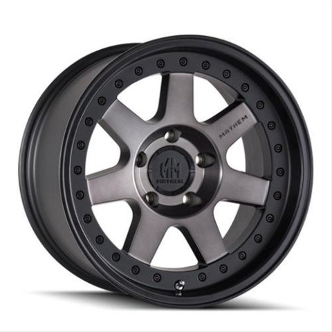 Mayhem Prodigy 8300 Series Matte Black Wheels with Dark Tint Face 18x9 Wheels, (8300) W/ 18X9 8-170 0Mm 130.8Mm