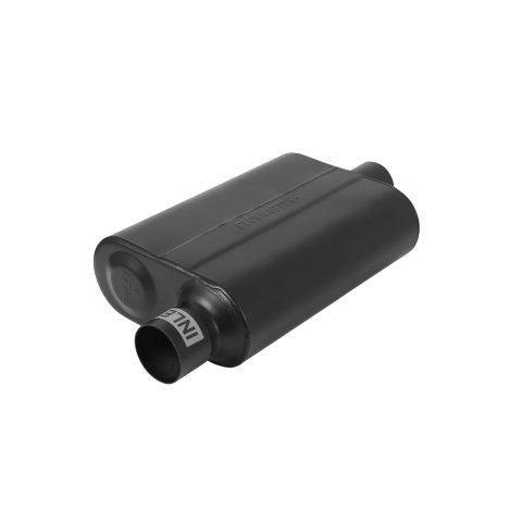 Flowmaster 40 Series Delta Flow 409 Stainless Steel 2.5 Inch Muffler 842541 Muffler, Series, 2 1/2 in. Inlet/2 1/2 in. Outlet, Steel, Black, Each