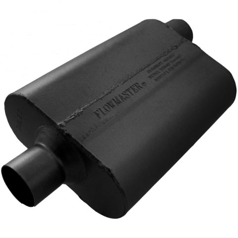 Flowmaster 40 Series Delta Flow Steel 2.5 Inch Muffler 942542 Muffler, Series, 2 1/2 in. Inlet/2 1/2 in. Outlet, Steel, Black, Each