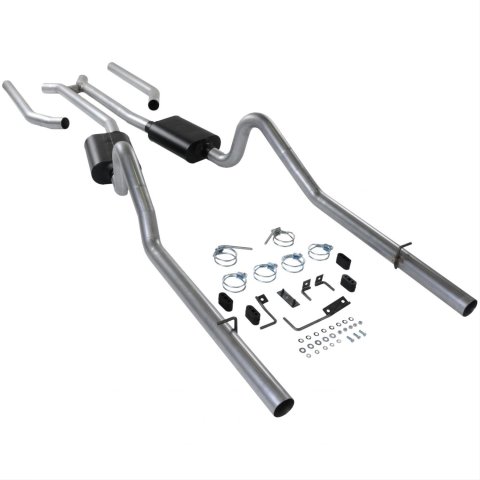 Flowmaster American Thunder Exhaust Systems 17382 System, Thunder, Header-Back, Steel, Aluminized, H-Pipe, Dodge, Plymouth, B-Body, Kit