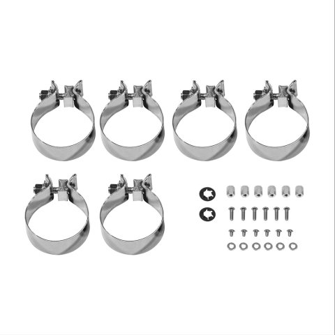 Flowmaster American Thunder Exhaust Systems 817758 Systems, Thunder, Cat-back, Dual, Stainless Steel, Natural, Rear Exit, Polished Tips, Dodge, 6.2L, 6.4L, Kit