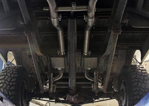 Flowmaster American Thunder Exhaust Systems 817940 System, Thunder, Crossmember back, Dual, Stainless, Split Rear/Split Side Exit, Chevy, GMC, Kit