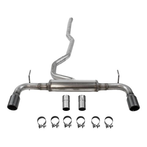 Flowmaster FlowFX Exhaust Systems for 2014-2022 CHEROKEE - 717810 System, FlowFX, Cat-Back, Stainless Steel, Natural, Black Ceramic Tips, Jeep, Kit