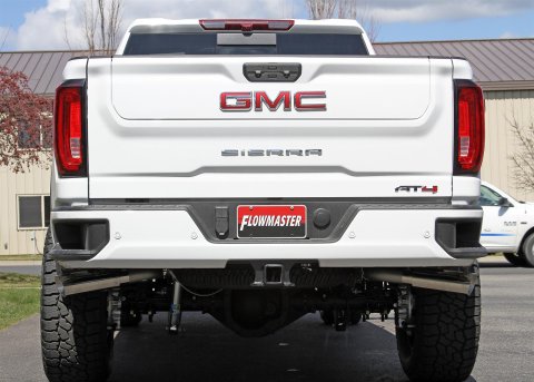 Flowmaster Outlaw Series Exhaust Systems 818112 System, Series, Cat-Back, Split Side Exit, Stainless Steel, Natural, Polished Tips, Chevy, GMC, Kit