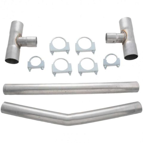 Flowmaster Universal Balance Pipe Kits 15920FM Crossover Pipe, H-Pipe, Tube, Steel, Aluminized, 2.5 in. Diameter, Kit