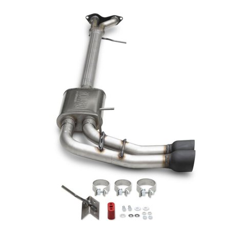 Flowmaster FlowFX Exhaust Systems 718188 System, Cat-back, FlowFX, 409 Stainless Steel, 4 in. Black Ceramic Coated Tips, Passenger Side Exit, Chevy, GMC, Kit