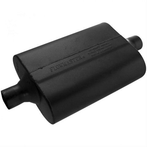 Flowmaster 40 Series Delta Flow Steel 2 Inch Muffler 942040 Muffler, Series, in. Inlet/2 in. Outlet, Steel, Black, Each