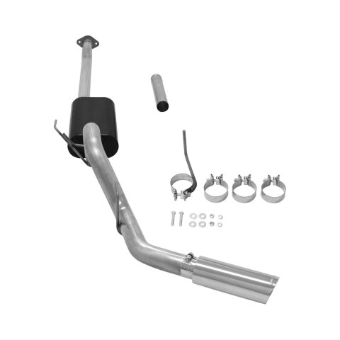 Flowmaster Force II Cat-Back Exhaust Systems 817727 System, II, Cat-back, Single, Stainless Steel, Natural, Side Exit, Ford, 2.7L, 3.5L, 5.0L, Kit