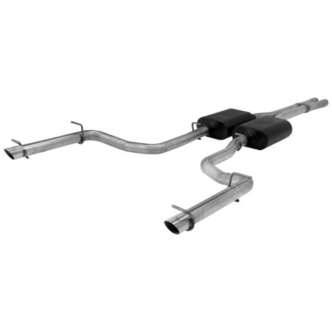 Flowmaster Stainless Steel American Thunder Exhaust Systems for 2011-2014 300, CHARGER - 817508 System, Cat-Back, Steel, Polished Tip, Dodge, 5.7L, Kit