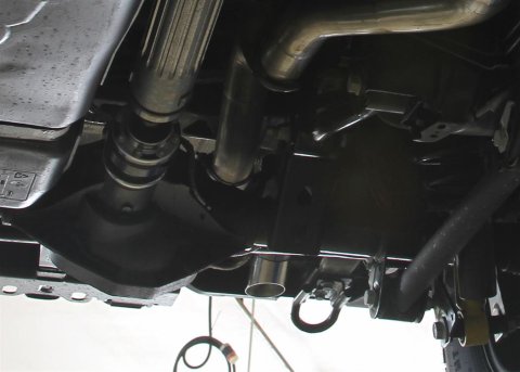 Flowmaster Outlaw High Clearance Muffler Delete Systems 818125 Eliminator Pipe, Series, 2.50 in. Pipe, 409 Stainless Steel, Natural, 3.00 in. Polished 304 Stainless Tip, Hangers Included, Ford, Each