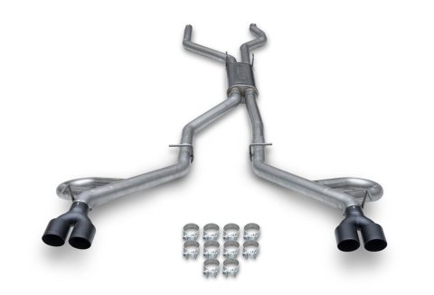 Flowmaster FlowFX Exhaust Systems for 2020-2026 AVIATOR, EXPLORER - 717999 System, Cat-back, FlowFX, 409 Stainless Steel, 3.50 in. Black Ceramic Coated Tips, Quad Tips, Ford, Lincoln, SUV, 3.0L, Kit