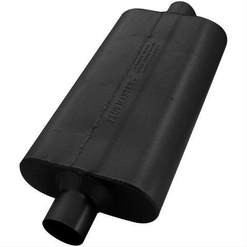 Flowmaster 50 Series Delta Flow Steel 2.5 Inch Muffler 942550 Muffler, Series, 2 1/2 in. Inlet/2 1/2 in. Outlet, Steel, Black, Each