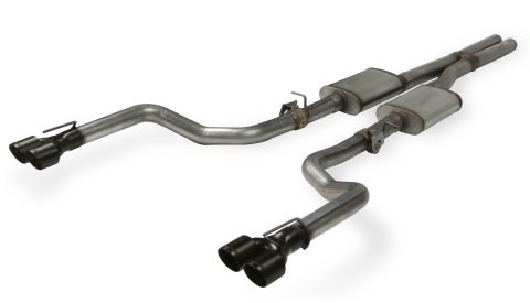 Flowmaster FlowFX Exhaust Systems 717920 System, FlowFX, Cat-back, Dual, Stainless Steel, Natural, Split Rear Exit, Black Ceramic Coated Tips, Dodge, 6.2L, 6.4L, Kit