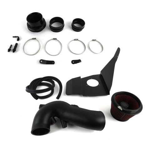 Flowmaster Delta Force Cold Air Intake Kits 615187 Intake, Air, Red Filter, Black Polyethylene Tube, Ford, Kit