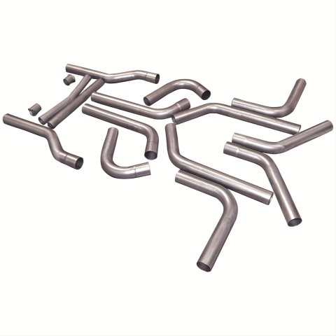 Flowmaster U-Fit Dual Pipe Kits 815936 Exhaust System, Duals, Stainless Steel, Header-Back, 2.5 in. Diameter, Kit