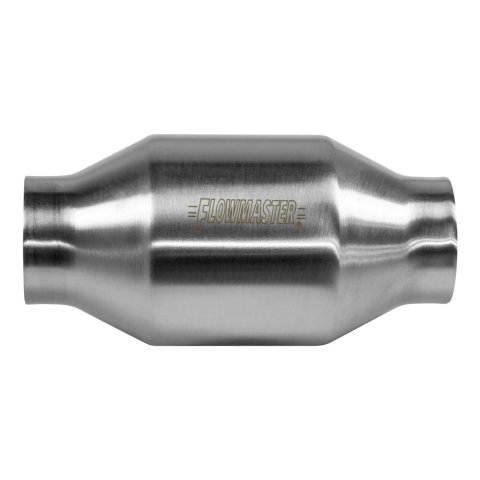 Flowmaster Universal Catalytic Converters 2000124 Converter, Stainless Steel Case, Metallic Substrate, 2.25 in. Slip Fit Inlet/Outlet, 12.75 in Length