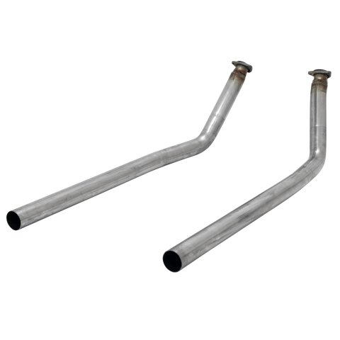 Flowmaster Manifold Downpipes for 1967-1972 C10 PICKUP, C15/C1500 PICKUP - 81072 Intermediate Pipes, Downpipe, Stainless Steel, Natural, 2.50 in. O.D., Chevy, GMC, Pair
