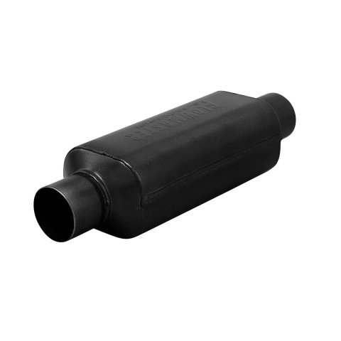Flowmaster Super HP-2 409 Stainless Steel 2.5 Inch Muffler 12512409 Muffler, Steel, Black, in. Inlet/Outlet, 17 in. Length, 4 in. Thick, Each