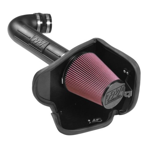 Flowmaster Delta Force Cold Air Intake Kits for 2011-2025 DURANGO, 2011-2021 GRAND CHEROKEE - 615182 Intake, Air, Red Filter, Black Polyethylene Tube, Dodge, Jeep, Kit