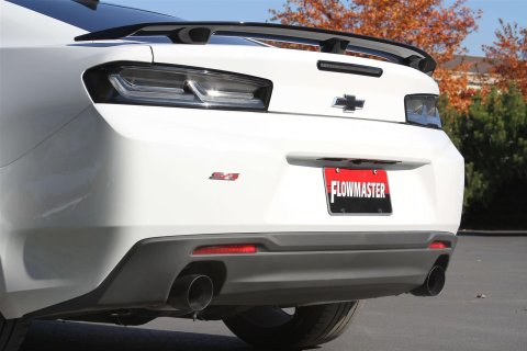 Flowmaster FlowFX Exhaust Systems 717828 System, Series, Rear Axle-Back, 409 Stainless Steel, Natural/Black, 3 in. Diameter, Black Ceramic Coated Tip, Chevy Kit
