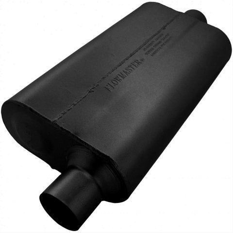 Flowmaster 50 Series Delta Flow Steel 2.5 Inch Muffler 942551 Muffler, Series, 2 1/2 in. Inlet/2 1/2 in. Outlet, Steel, Black, Each