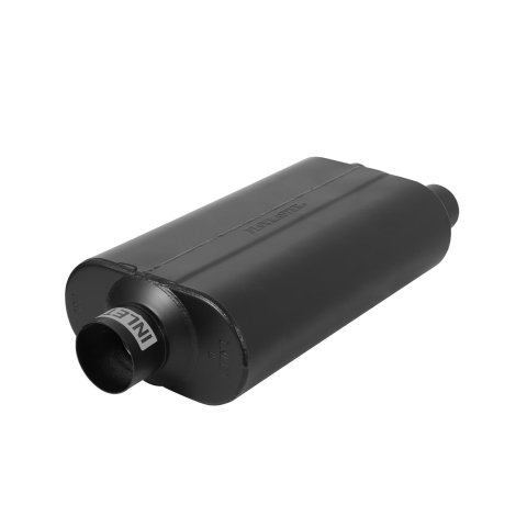 Flowmaster Super 50 Series Performance Steel 3 Inch Muffler 530552 Muffler, Series, in. Inlet/Dual 2 1/2 in. Outlet, Steel, Black, Aluminized, Each