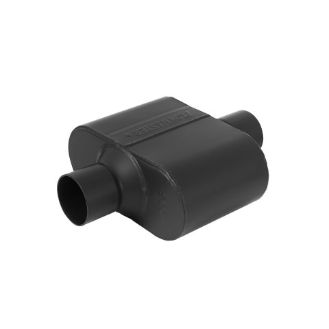 Flowmaster Super 10 Series 409 Stainless Steel 2.5 Inch Muffler 842515 Muffler, Series, in. Inlet/2.5 in. Outlet, Steel, Black, Each