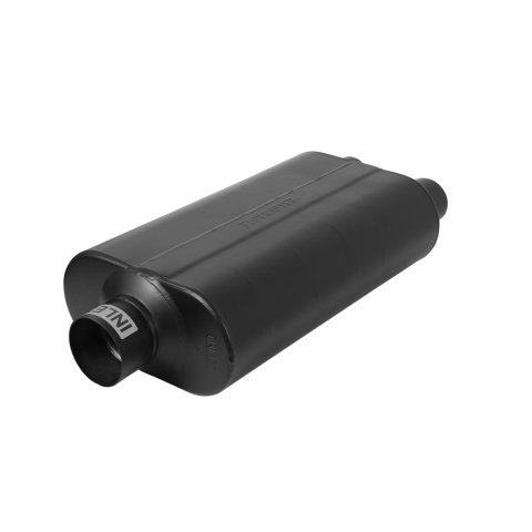 Flowmaster Stainless Steel 50 Series SUV Performance 409 3 Inch Muffler 8530552 Muffler, Series, in. Inlet/Dual 2 1/2 in. Outlet, Steel, Black, Each