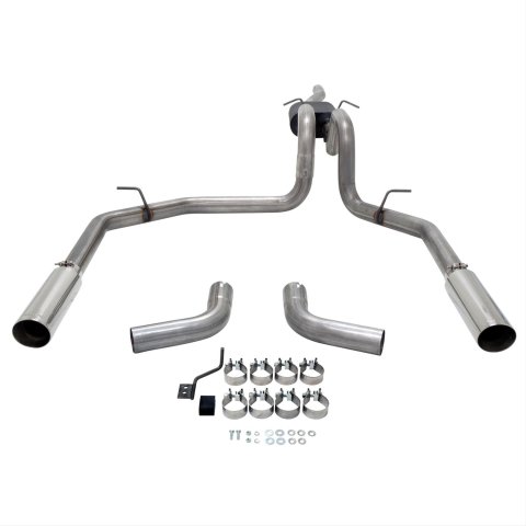 Flowmaster American Thunder Exhaust Systems 817663 System, Thunder, Cat-Back, Split Rear/Side Exit, Stainless Steel, Natural, Ford, 4.6, 5.4L