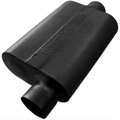 Flowmaster 40 Series Delta Flow Steel 3 Inch Muffler 943041 Muffler, Series, in. Inlet/3 in. Outlet, Steel, Black, Each