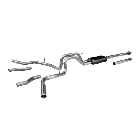 Flowmaster Stainless Steel Force II Exhaust Systems for 2009-2014 F-150, 2006 SIERRA 1500 - 817478 System, II, Cat-Back, Steel, Natural, Ford, 4.6, 5.4L, Kit