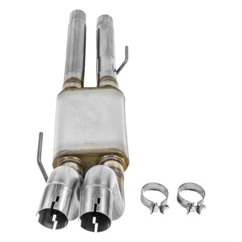 Flowmaster FlowFX 409 Stainless Steel 3 Inch Muffler 717776 Mufflers, FlowFX, Oval Case, Steel, Natural, Dual 3.00 in. Offset Inlet/Outlet, 56.000 in. Overall Length, Ford, 3.5L, Each