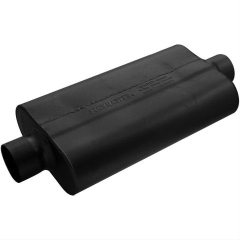 Flowmaster 50 Series Delta Flow Steel 3 Inch Muffler 943050 Muffler, Series, in. Inlet/3 in. Outlet, Steel, Black, Each