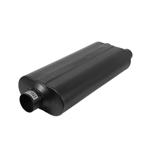 Flowmaster 70 Series Big Block II Steel 3 Inch Muffler 530702 Muffler, Series, in. Inlet/Dual 2 1/2 in. Outlet, Steel, Black, Each