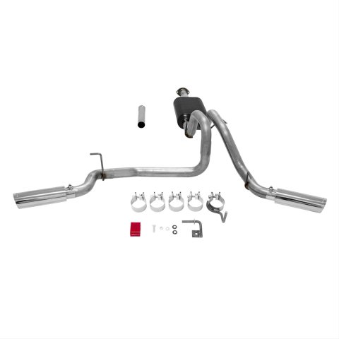 Flowmaster American Thunder Exhaust Systems 817719 System, Thunder, Cat-back, Single In/Dual Out, Stainless Steel, Natural, Toyota, 3.5L, Kit