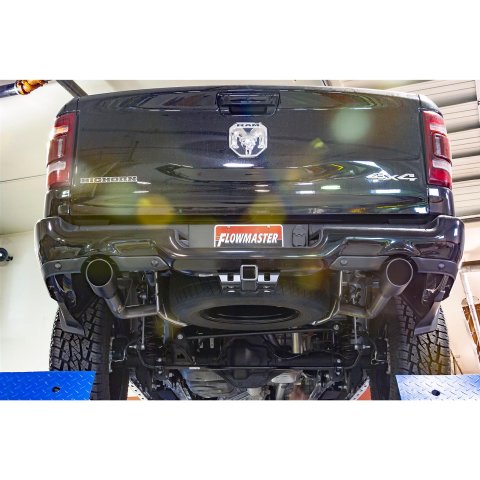 Flowmaster FlowFX Exhaust Systems for 2019-2026 1500, 2021-2022 1500 CLASSIC - 717889 System, Cat-back, FlowFX, 409 Stainless Steel, 4.50 in. Black Ceramic Coated Tips, Dual Exit, Ram, 5.7L, Kit