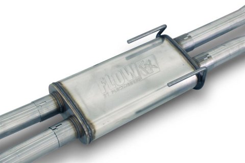 Flowmaster FlowFX Exhaust Systems 718142 System, Cat-back, FlowFX, 2.50 in, 409 Stainless Steel, 4.50 in. Black Ceramic Coated Tips, Split Rear Exit, Toyota, Kit