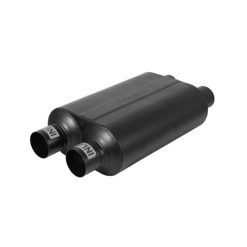 Flowmaster Super 40 Series Delta Flow Steel 2.5 Inch Muffler 9525454 Muffler, Series, Dual 2 1/2 in. Inlets/Dual 2 1/2 in. Outlets, Steel, Black, Each