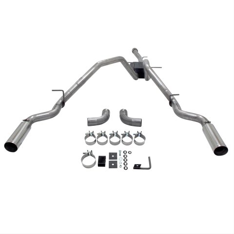 Flowmaster American Thunder Exhaust Systems 817669 System, Thunder, Cat-back, Single In/Dual Out, Stainless, Natural, Chevy, GMC, 5.3L, Kit