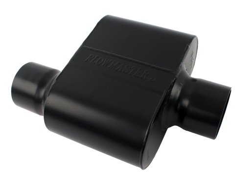 Flowmaster Super 10 Series 409 Stainless Steel 3 Inch Muffler 843016 Muffler, Series, 3.0 in. Inlet/3.0 in. Outlet, Steel, Black, Each